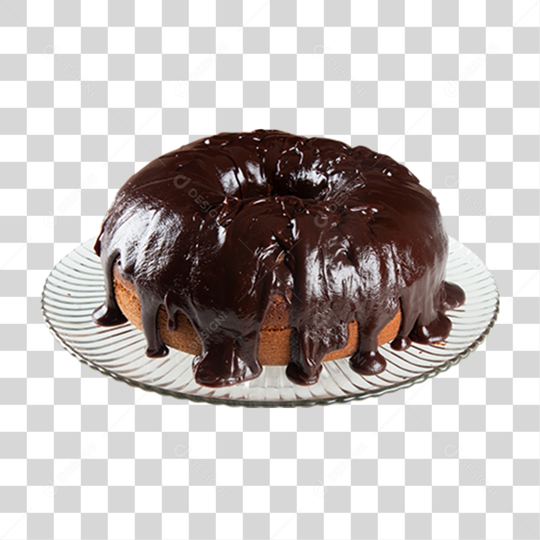 Bolo de Chocolate PNG Transparente