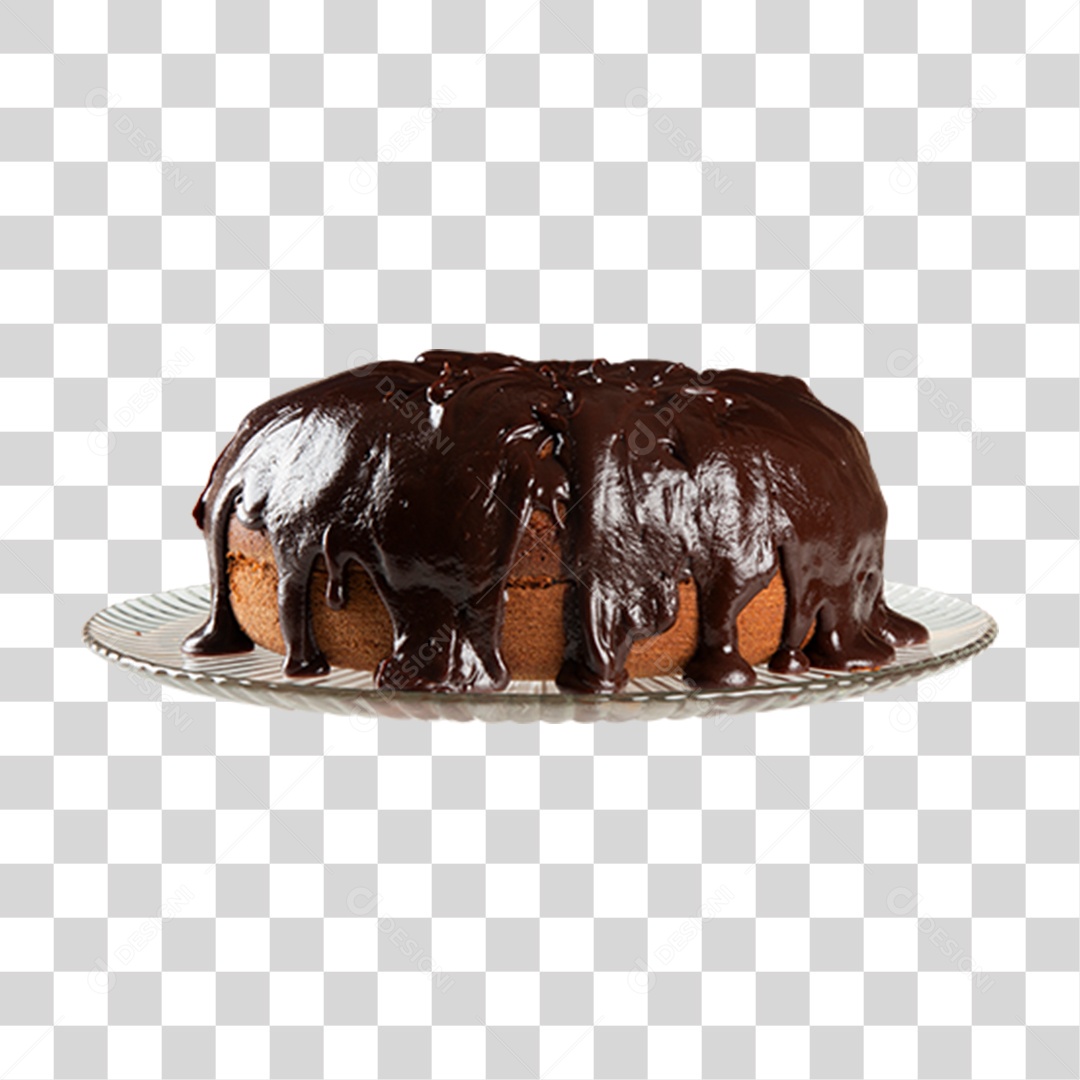 Bolo de Chocolate PNG Transparente