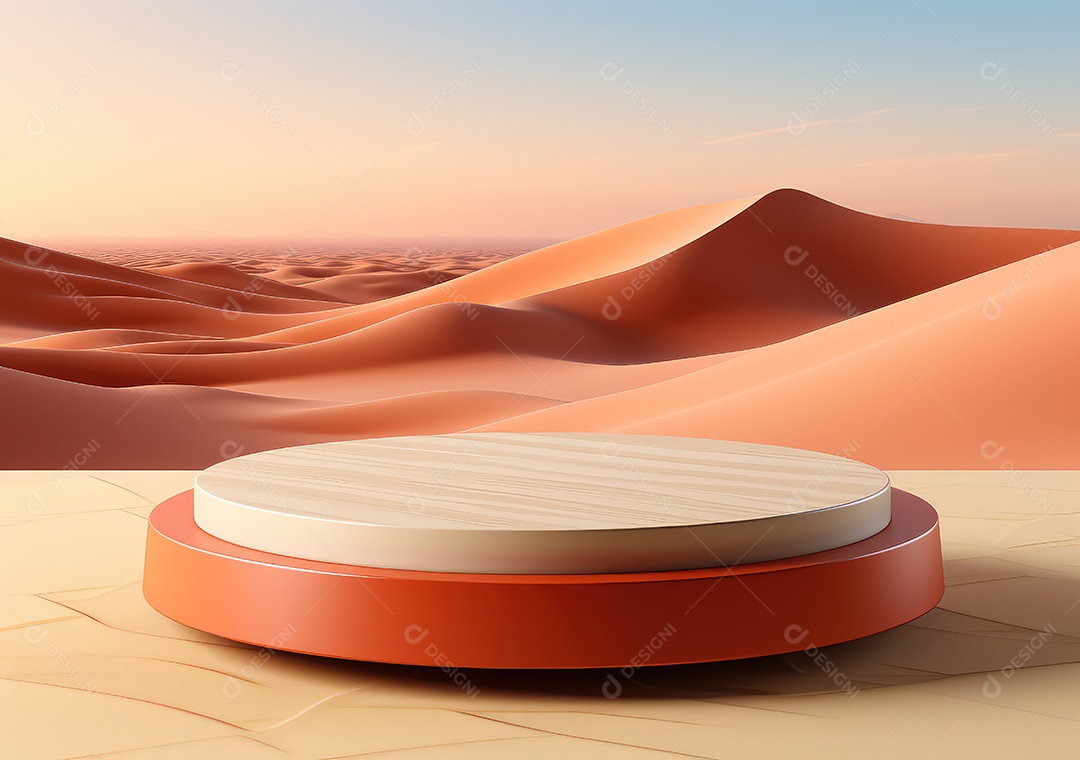 Forma de cilindro cortado com serra de madeira redonda em fundo bege abstrato