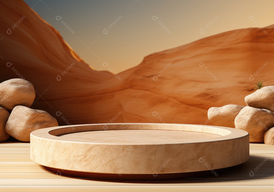 Forma de cilindro cortado com serra de madeira redonda em fundo bege abstrato