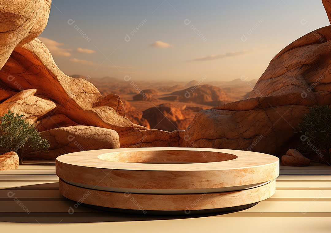 Forma de cilindro cortado com serra de madeira redonda em fundo bege abstrato