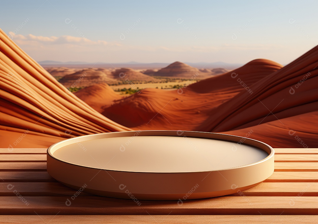 Forma de cilindro cortado com serra de madeira redonda em fundo bege abstrato