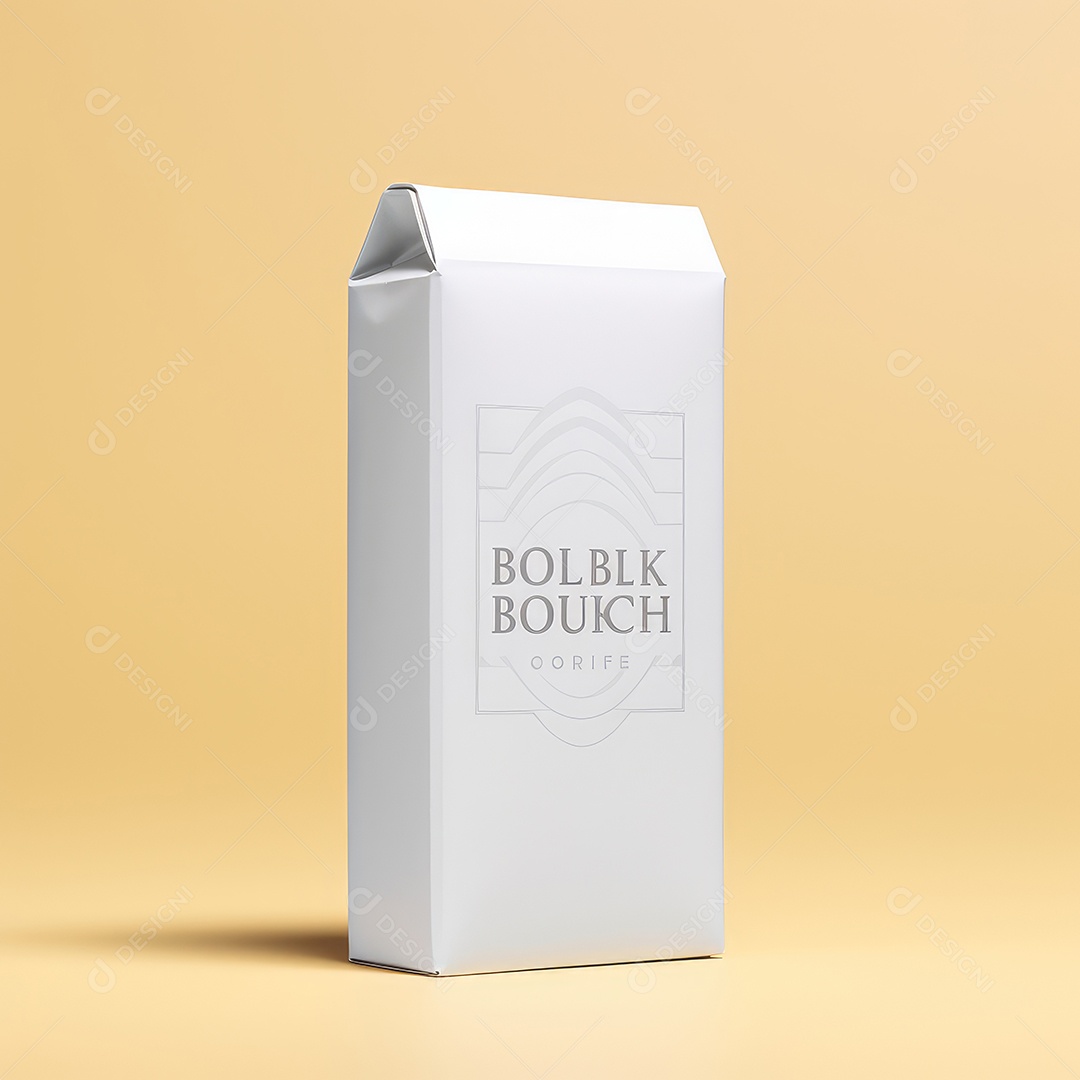 Caixas de embalagem em branco - maquete aberta e fechada, isolada em fundo branco. IA generativa.