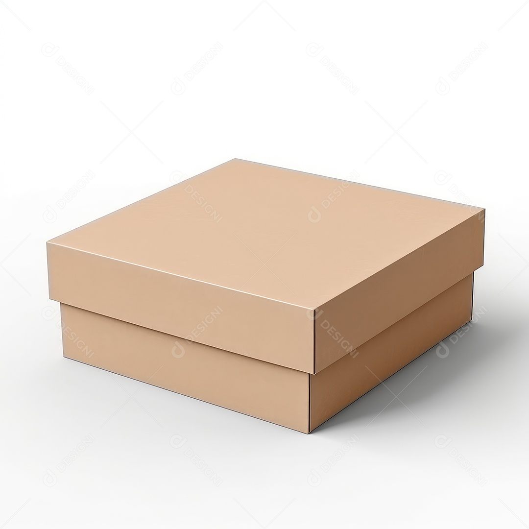 Caixas de embalagem em branco - maquete aberta e fechada, isolada em fundo branco. IA generativa.