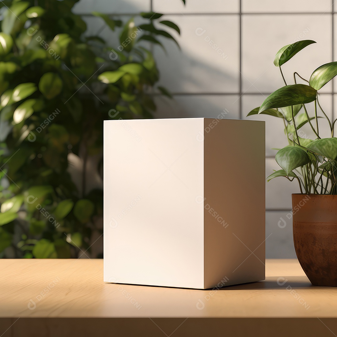 Caixas de embalagem em branco - maquete aberta e fechada, isolada em fundo branco. IA generativa.