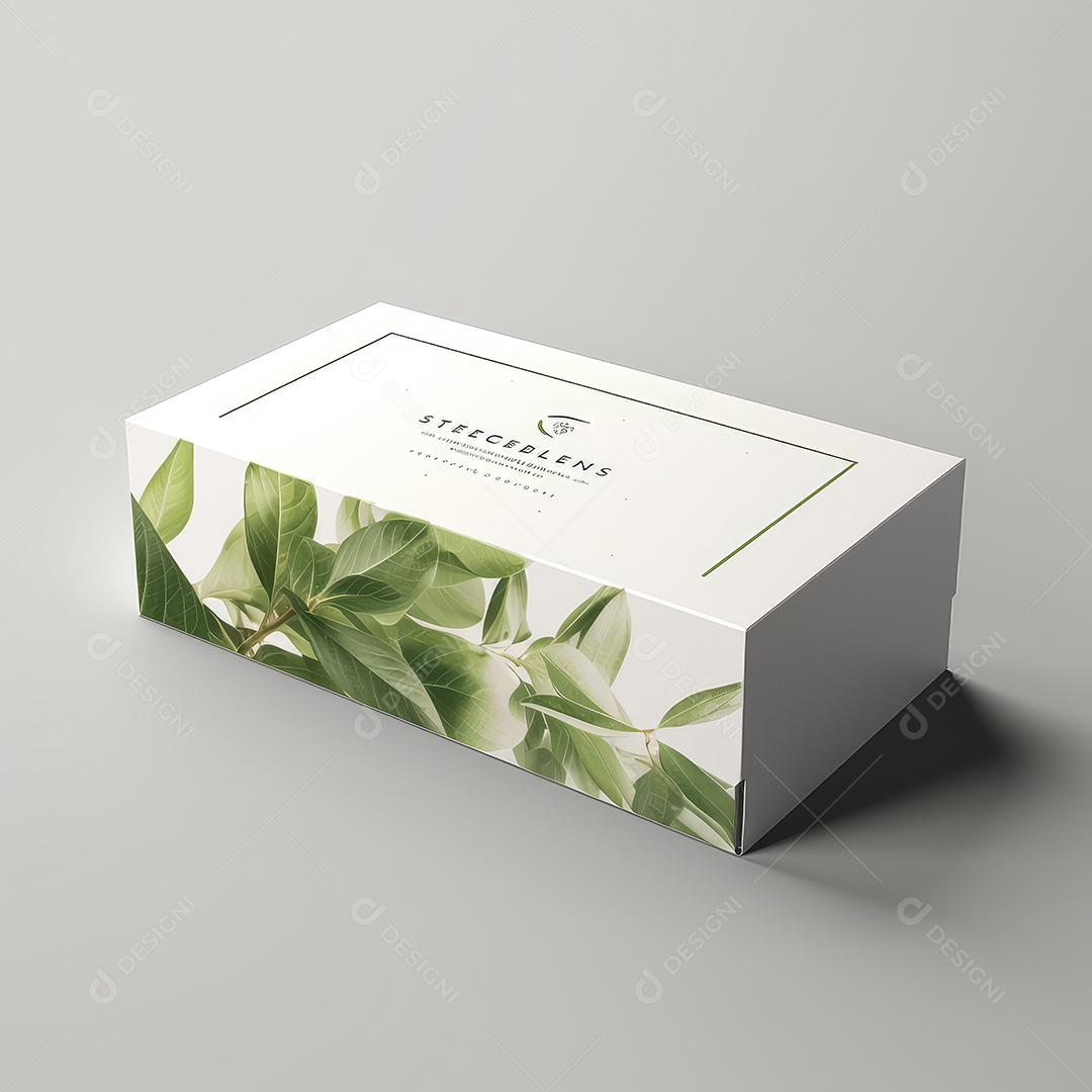 Caixas de embalagem em branco - maquete aberta e fechada, isolada em fundo branco. IA generativa.