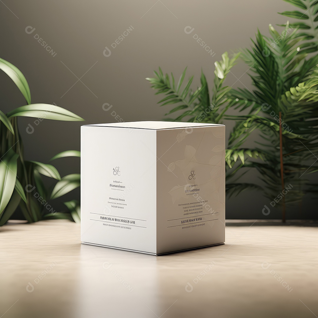 Caixas de embalagem em branco - maquete aberta e fechada, isolada em fundo branco. IA generativa.