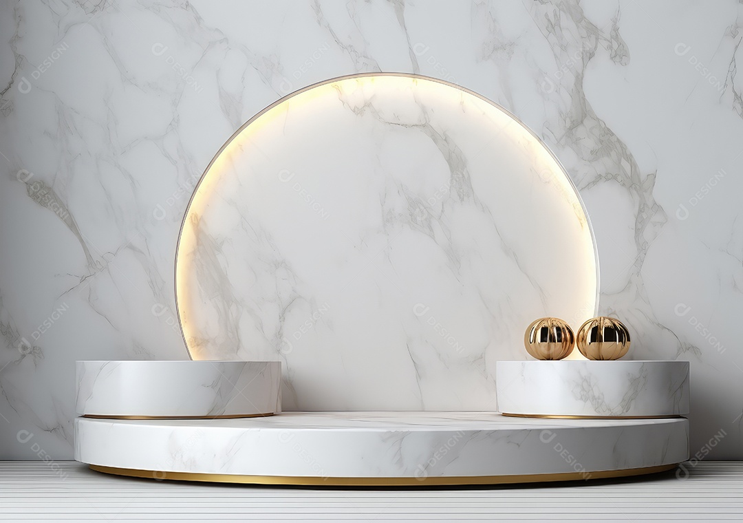 Fundo para produtos cosméticos de cor cinza natural. Pódio de pedra sobre um fundo cinza. IA GerativaN