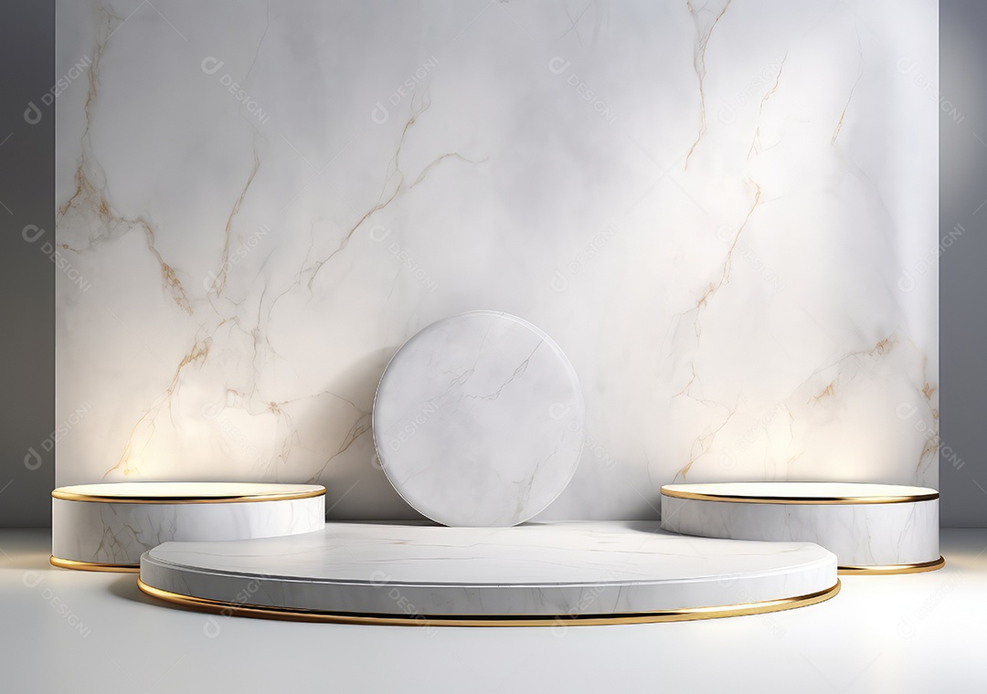 Fundo para produtos cosméticos de cor cinza natural. Pódio de pedra sobre um fundo cinza. IA Gerativa