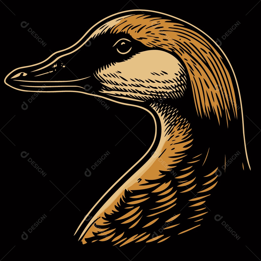 Pato Desenho Vetor EPS