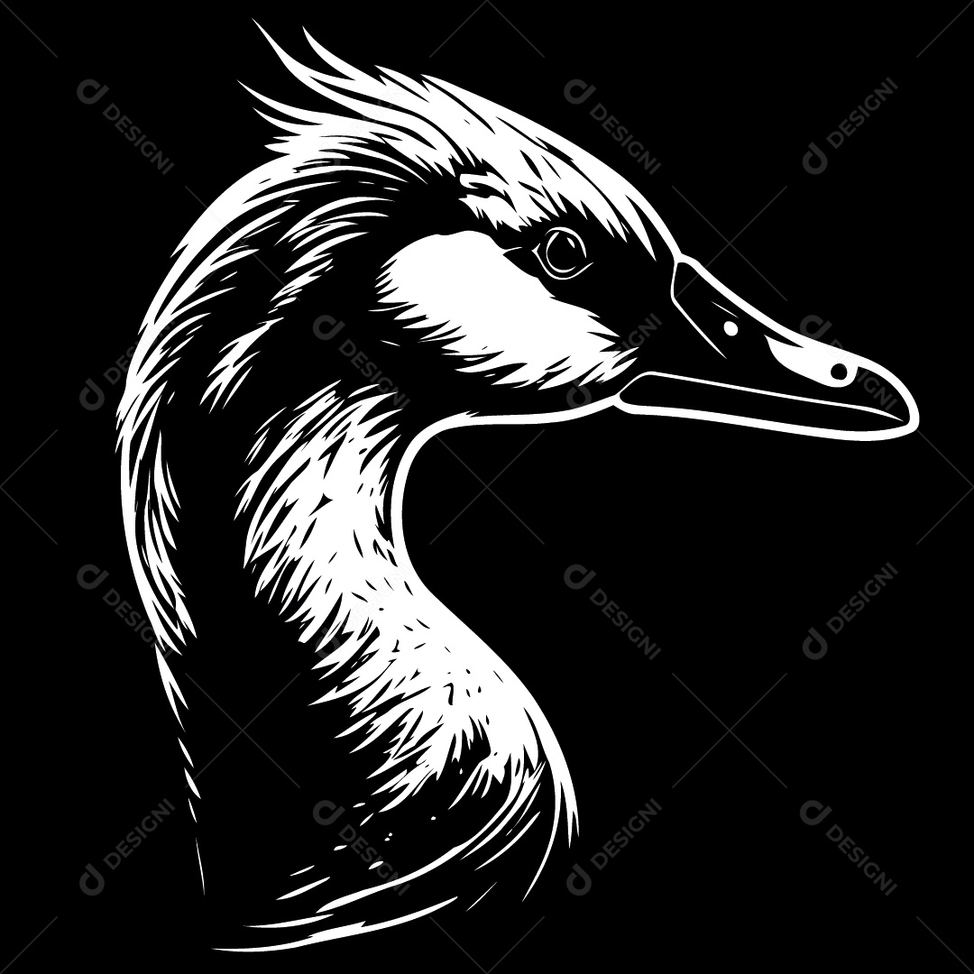 Pato Desenho Vetor EPS