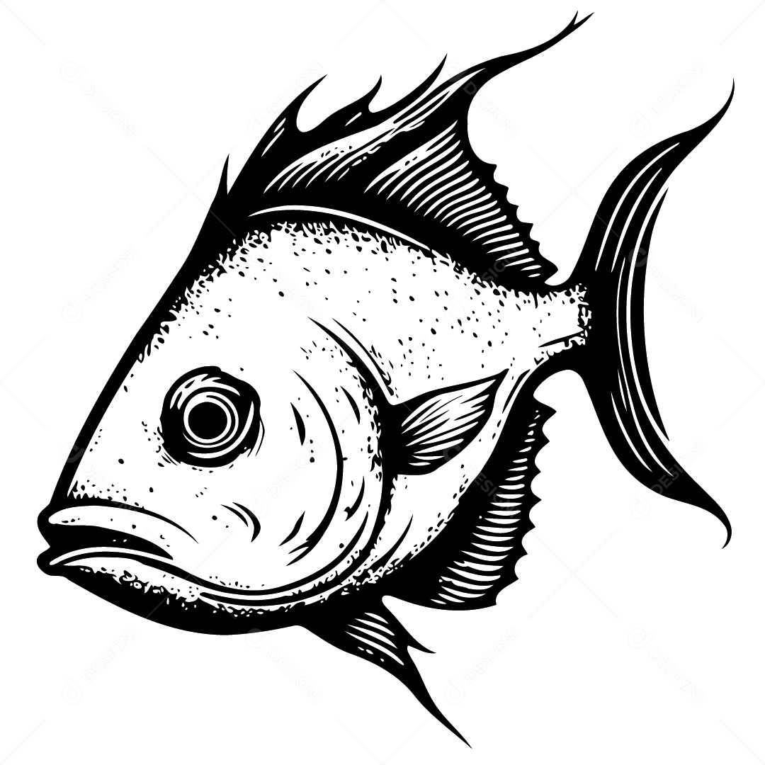 Peixe Desenho Vetor EPS