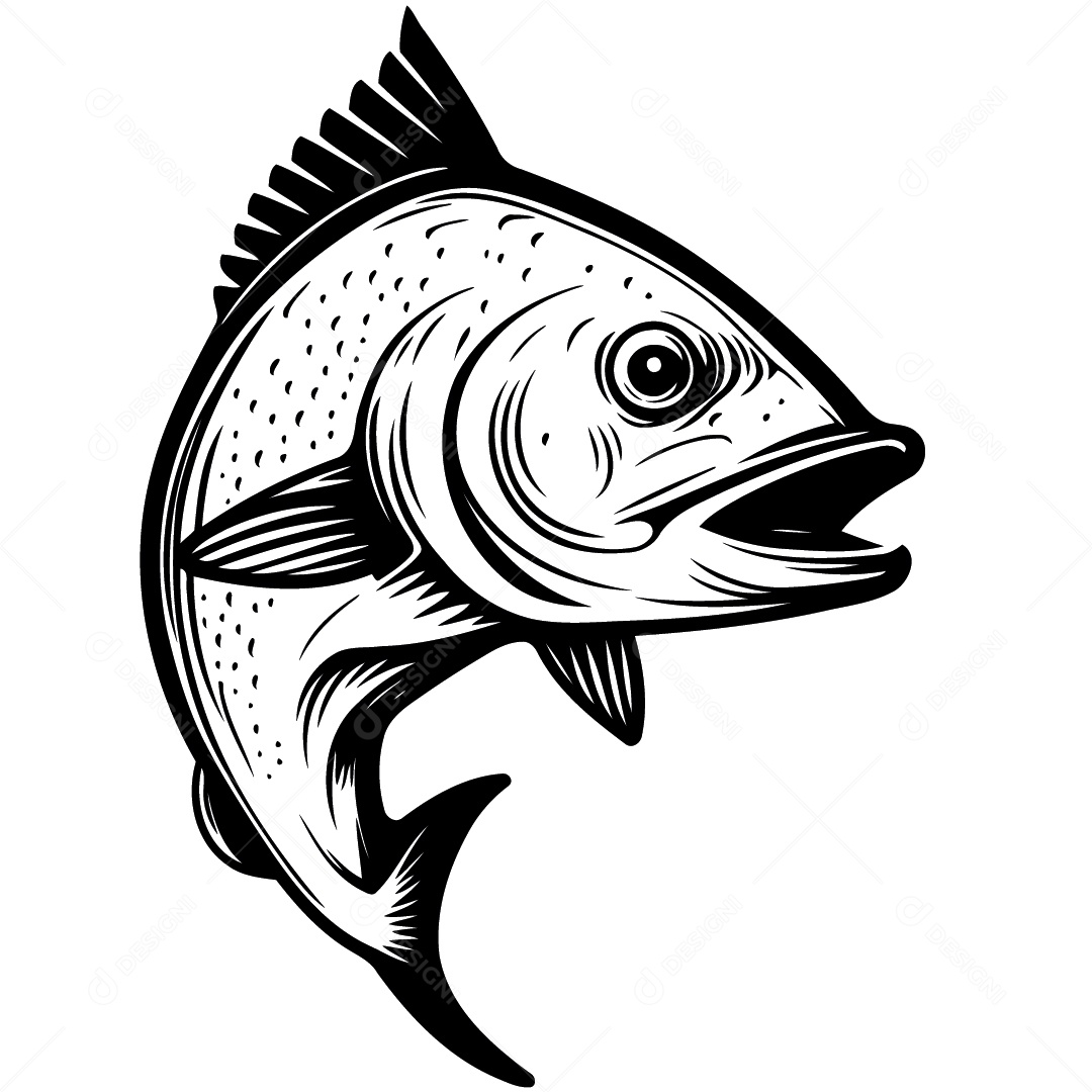 Peixe Desenho Vetor EPS