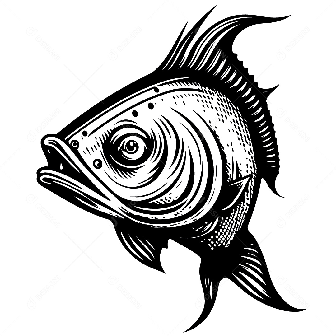 Peixe Desenho Vetor EPS