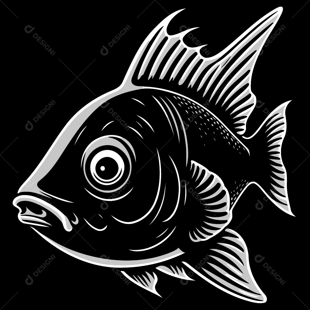 Peixe Desenho Vetor EPS