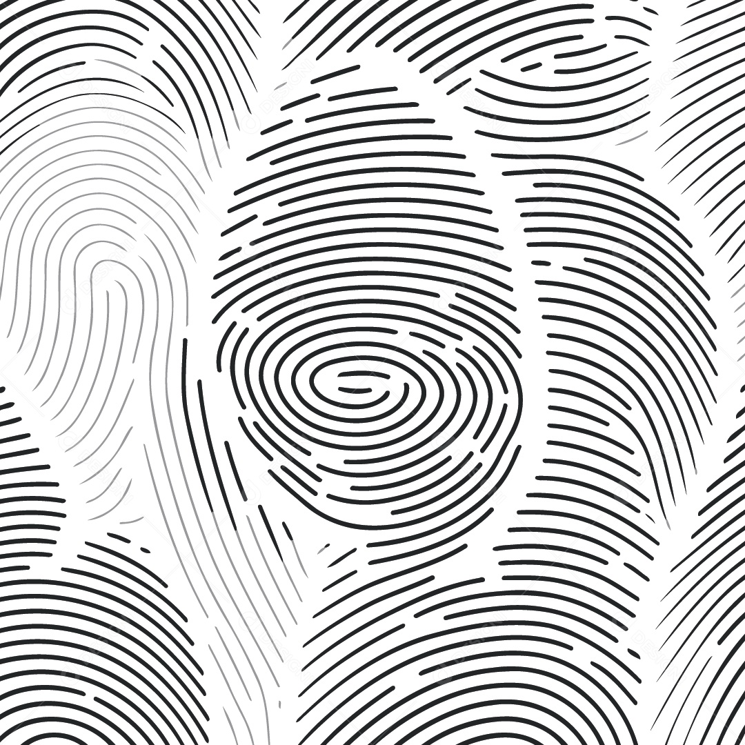 Impressão Digital Ilustração Vetor EPS