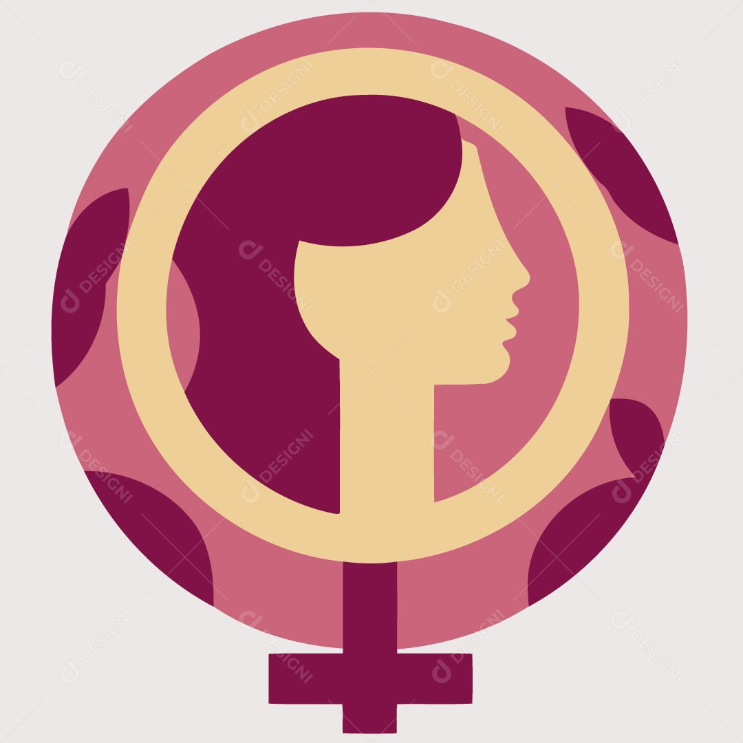 Símbolo do Gênero Feminino Ilustração Vetor EPS