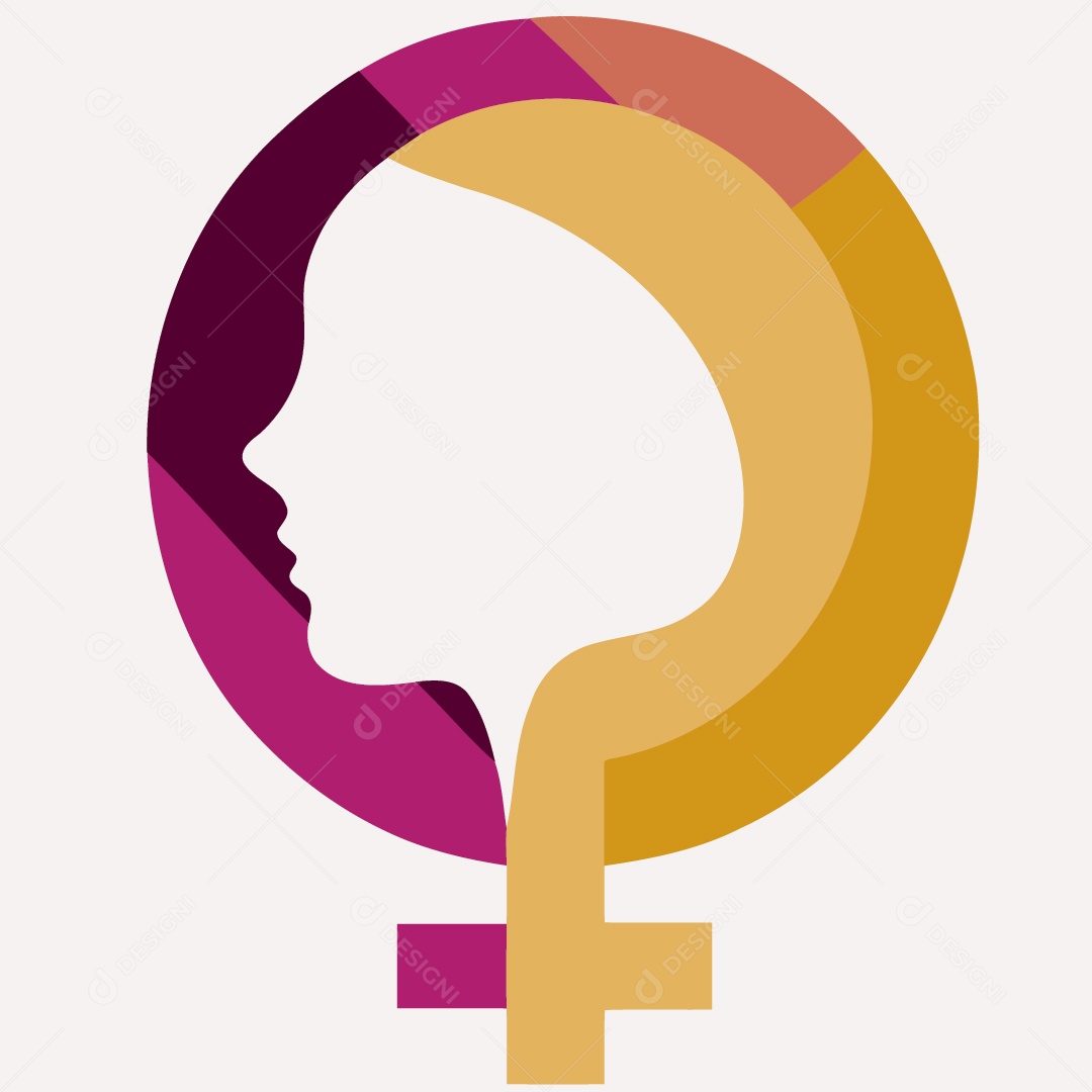 Símbolo do Gênero Feminino Ilustração Vetor EPS