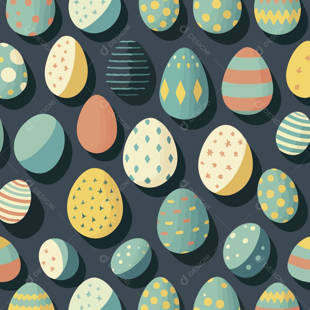 Ovo de Páscoa Ilustração Vetor EPS