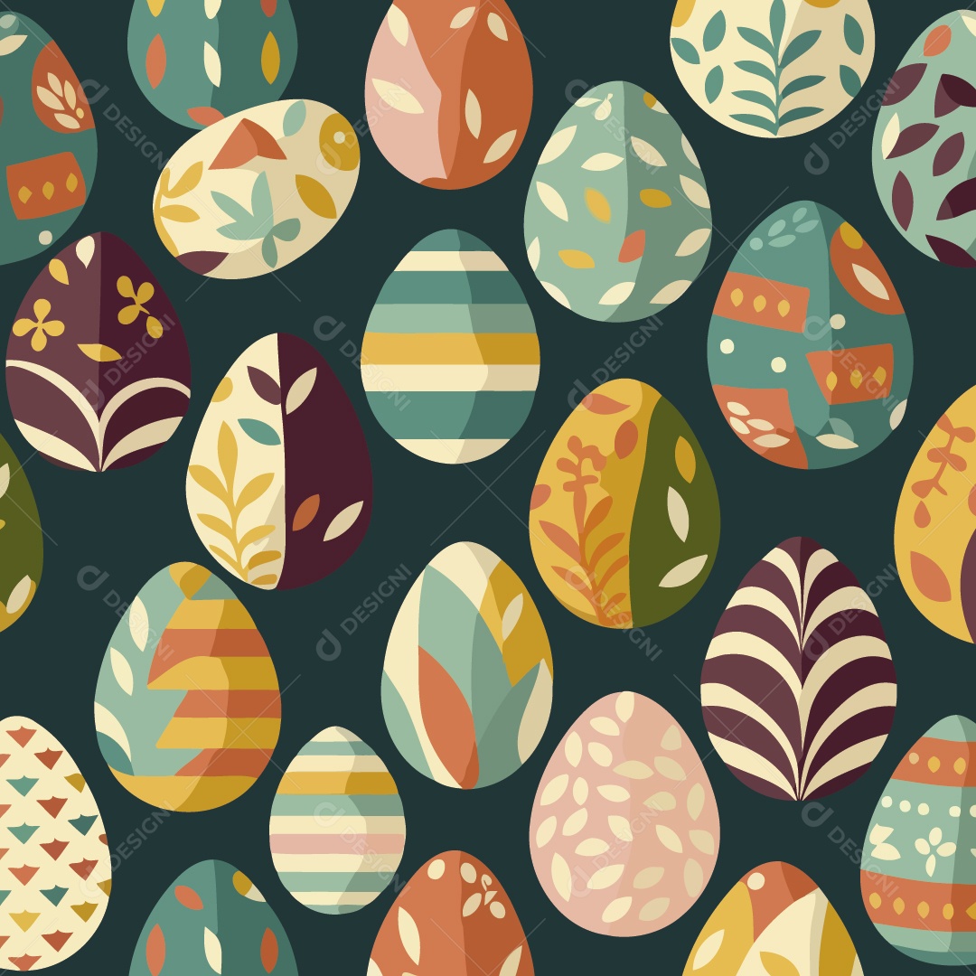 Ovo de Páscoa Ilustração Vetor EPS