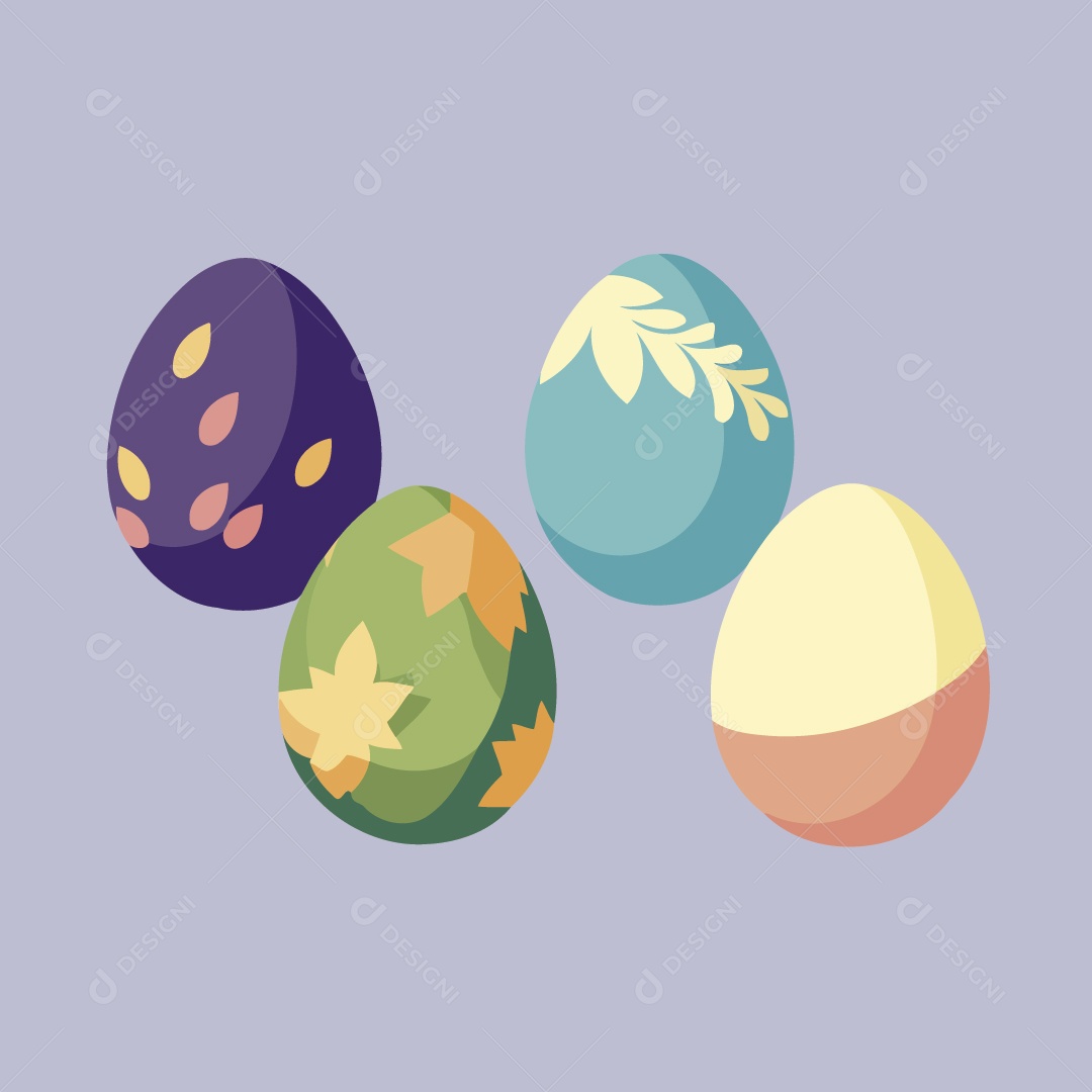 Ovo de Páscoa Ilustração Vetor EPS