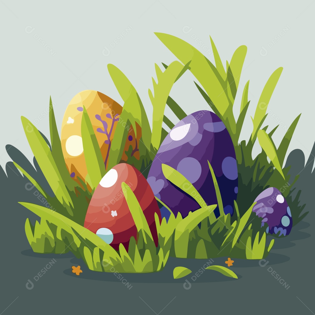 Ovo de Páscoa Ilustração Vetor EPS