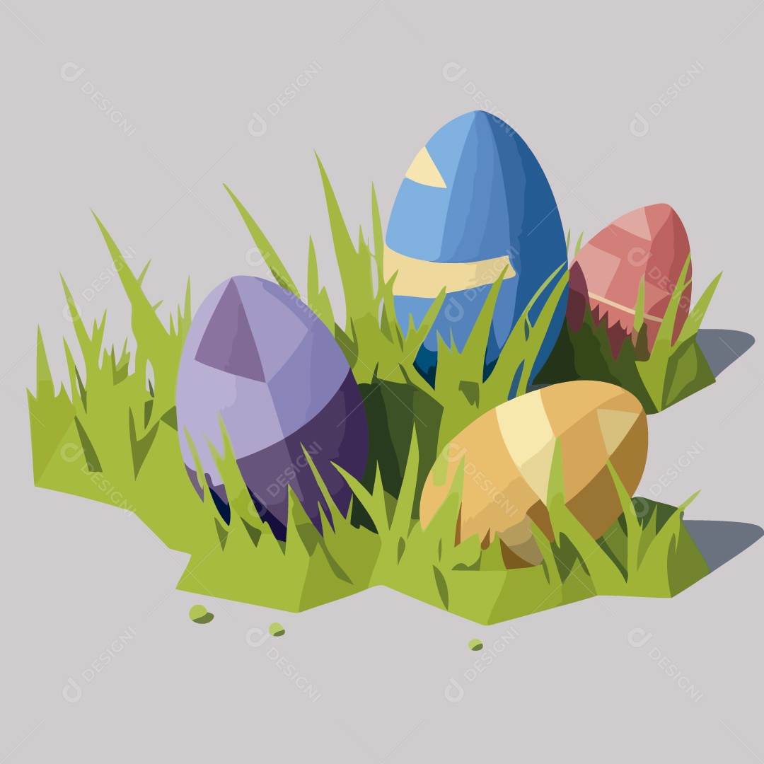 Ovo de Páscoa Ilustração Vetor EPS