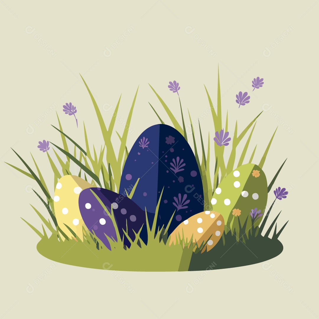 Ovo de Páscoa Ilustração Vetor EPS