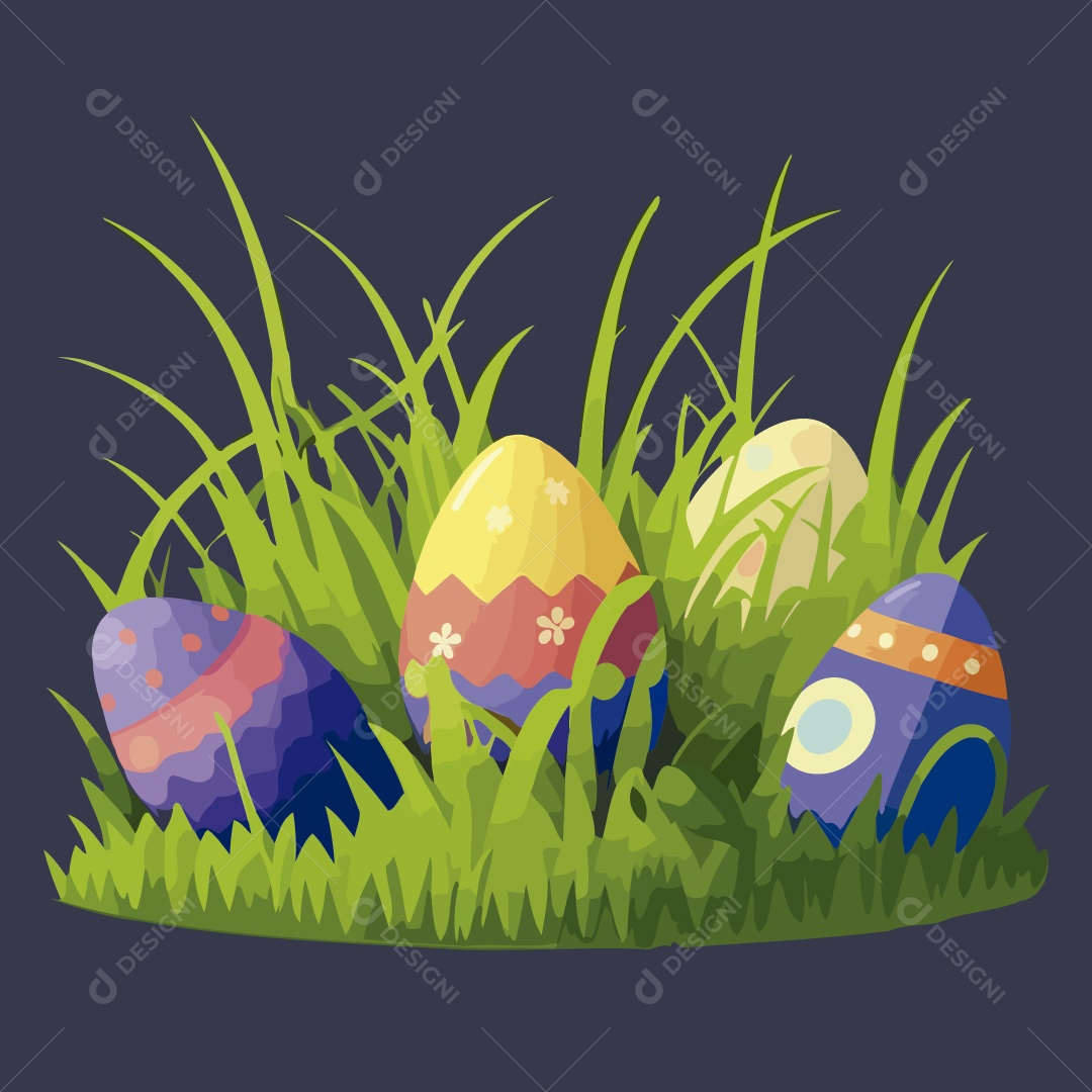 Ovo de Páscoa Ilustração Vetor EPS