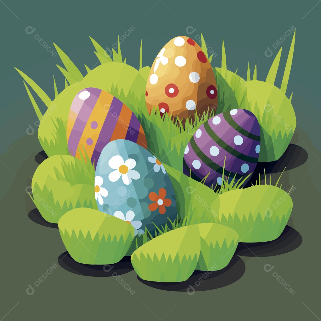 Ovo de Páscoa Ilustração Vetor EPS