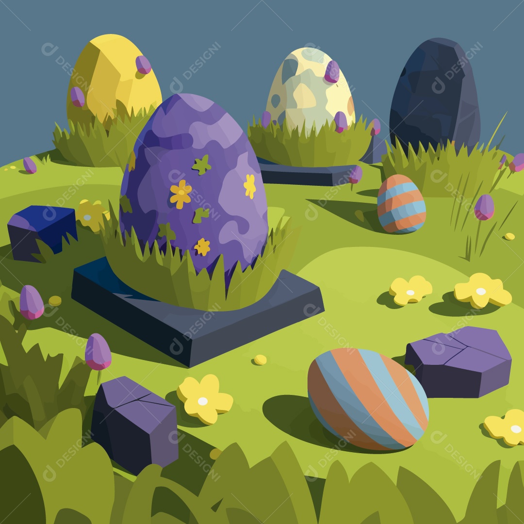 Ovo de Páscoa Ilustração Vetor EPS