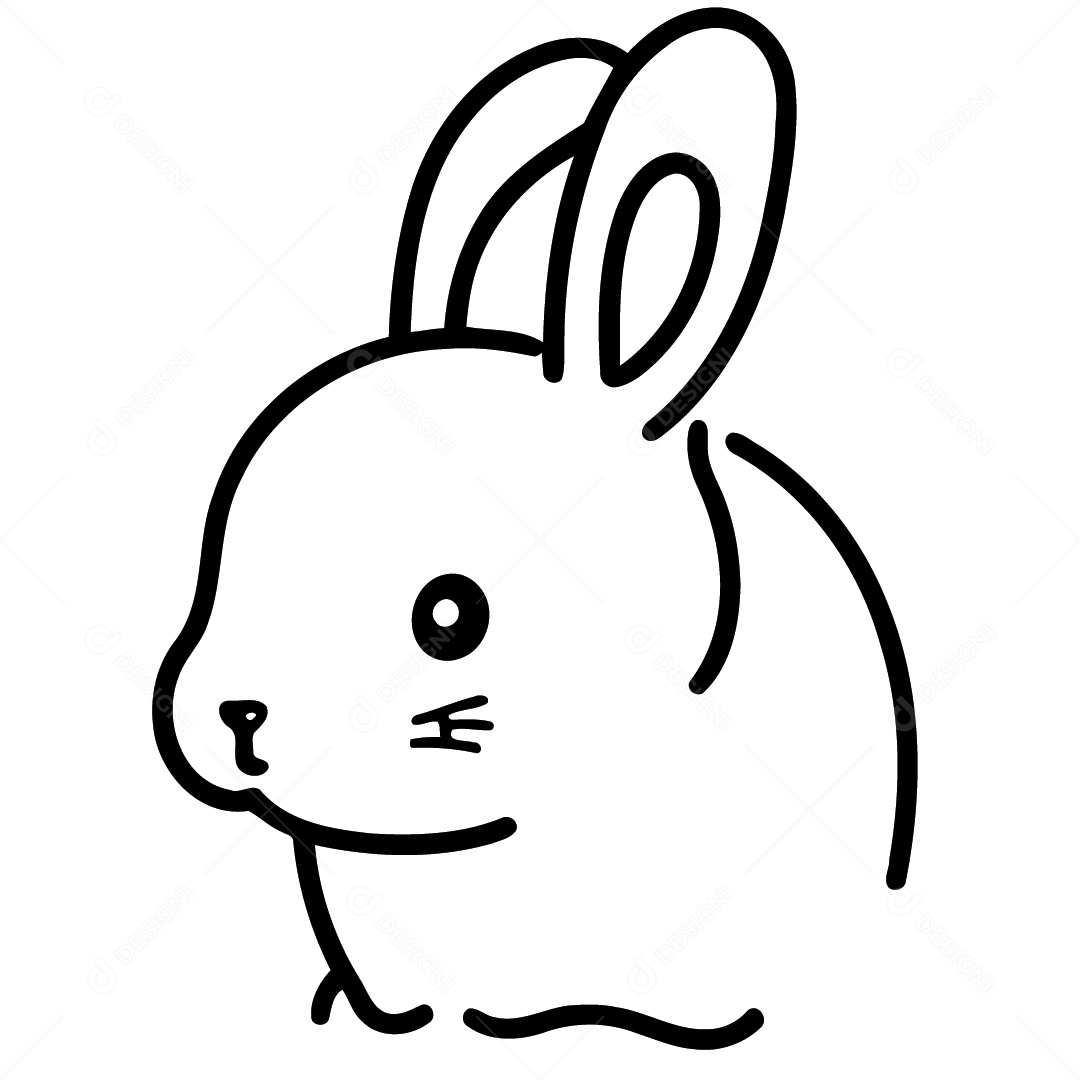 Coelho Desenho Vetor EPS