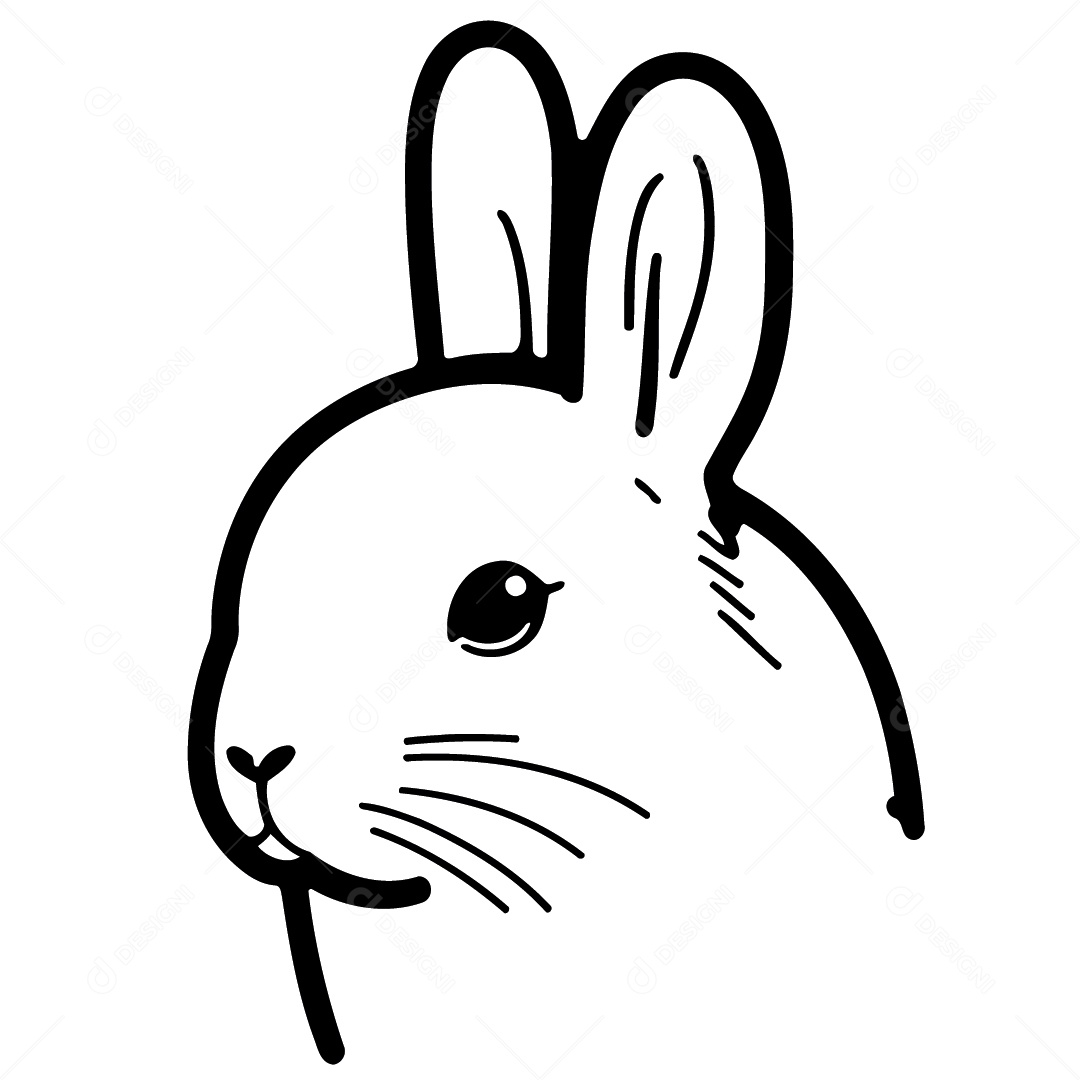 Coelho Desenho Vetor EPS