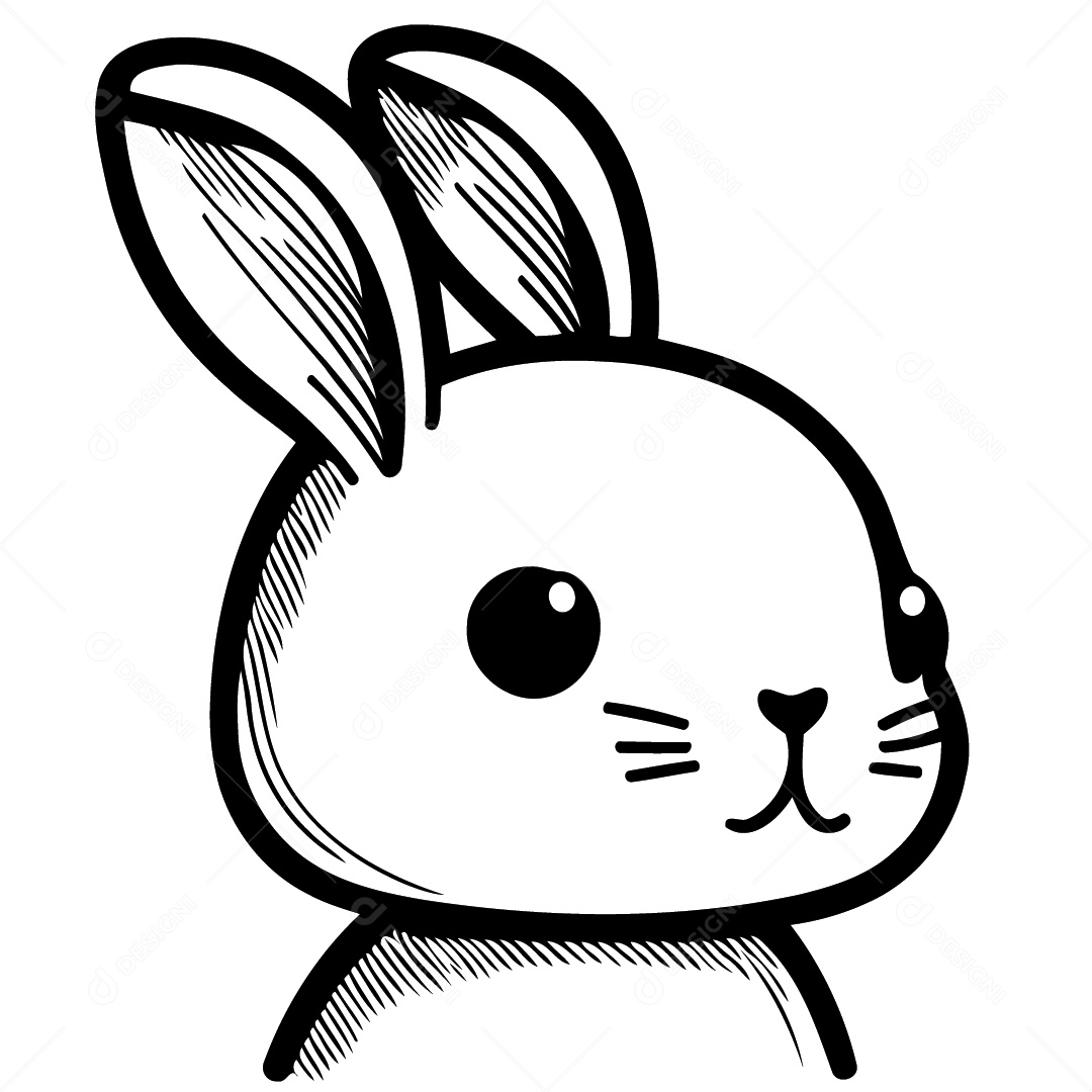 Coelho Desenho Vetor EPS