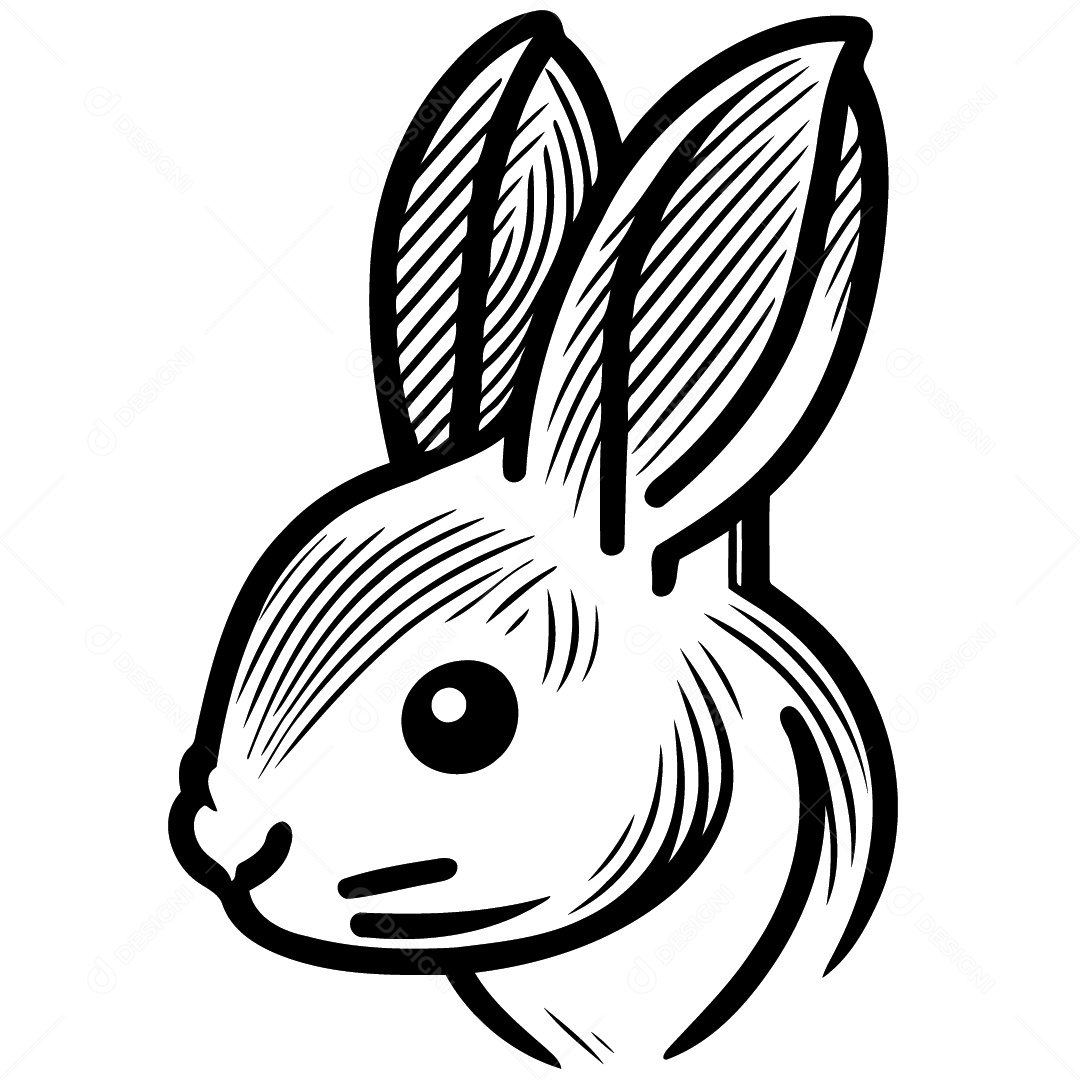 Coelho Desenho Vetor EPS