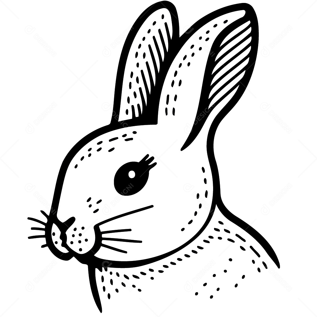 Coelho Desenho Vetor EPS
