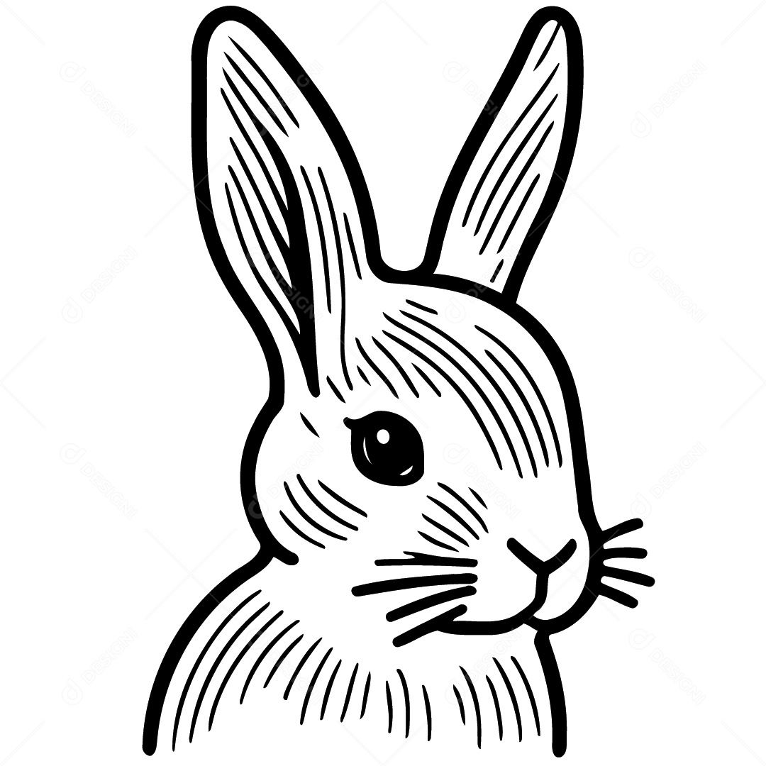 Coelho Desenho Vetor EPS