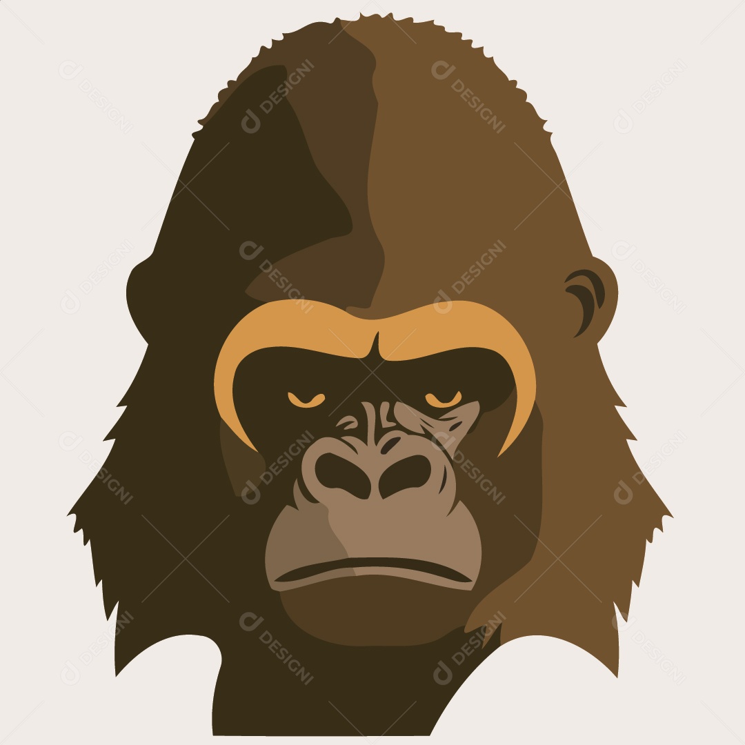 Gorila Ilustração Vetor EPS