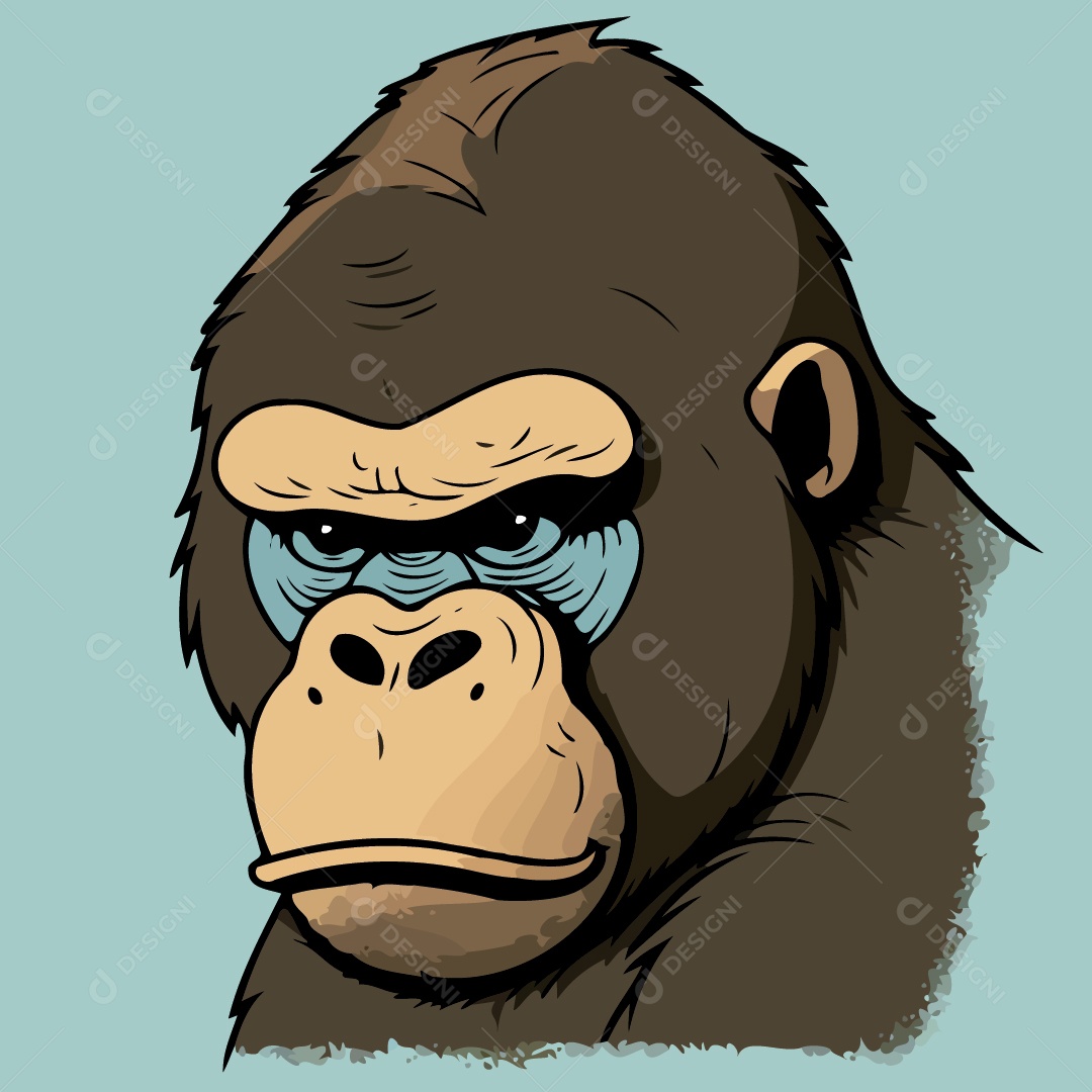 Gorila Ilustração Vetor EPS