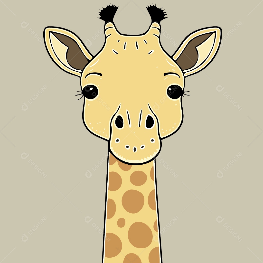 Girafa Ilustração Vetor EPS