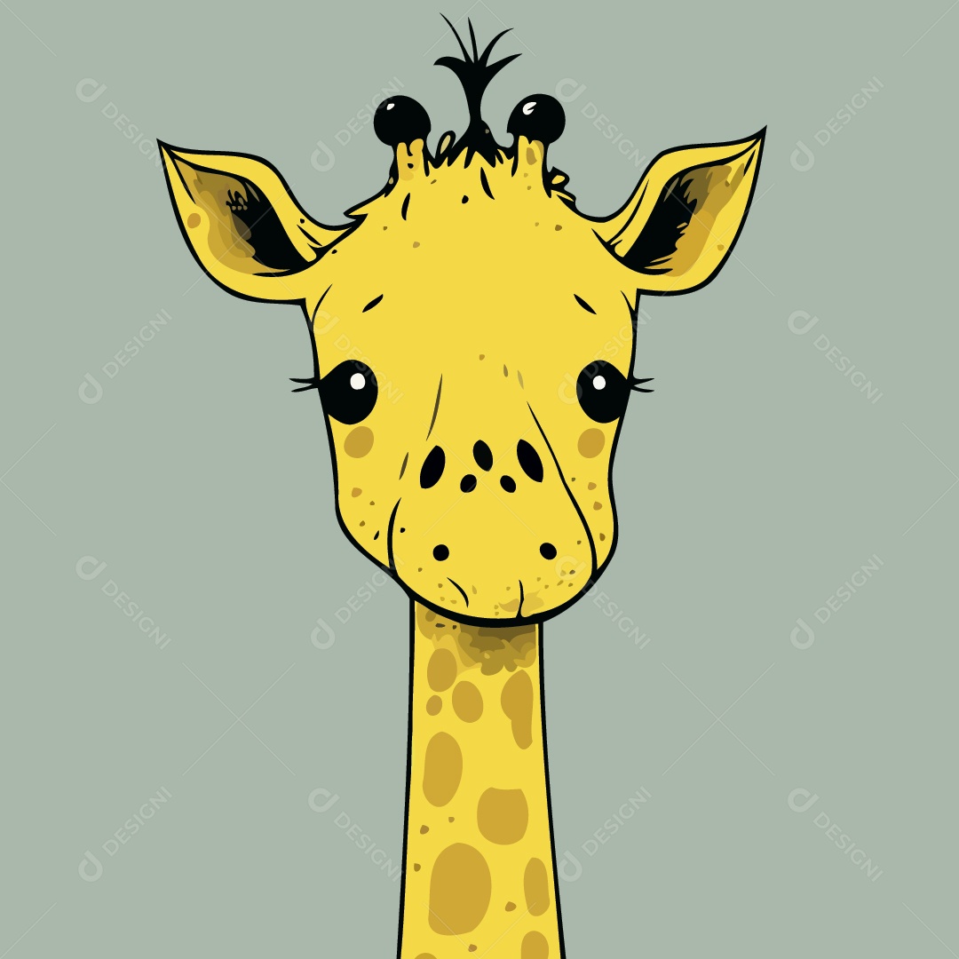 Girafa Ilustração Vetor EPS