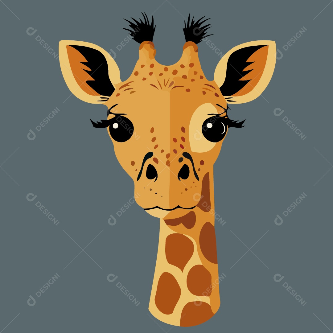 Girafa Ilustração Vetor EPS