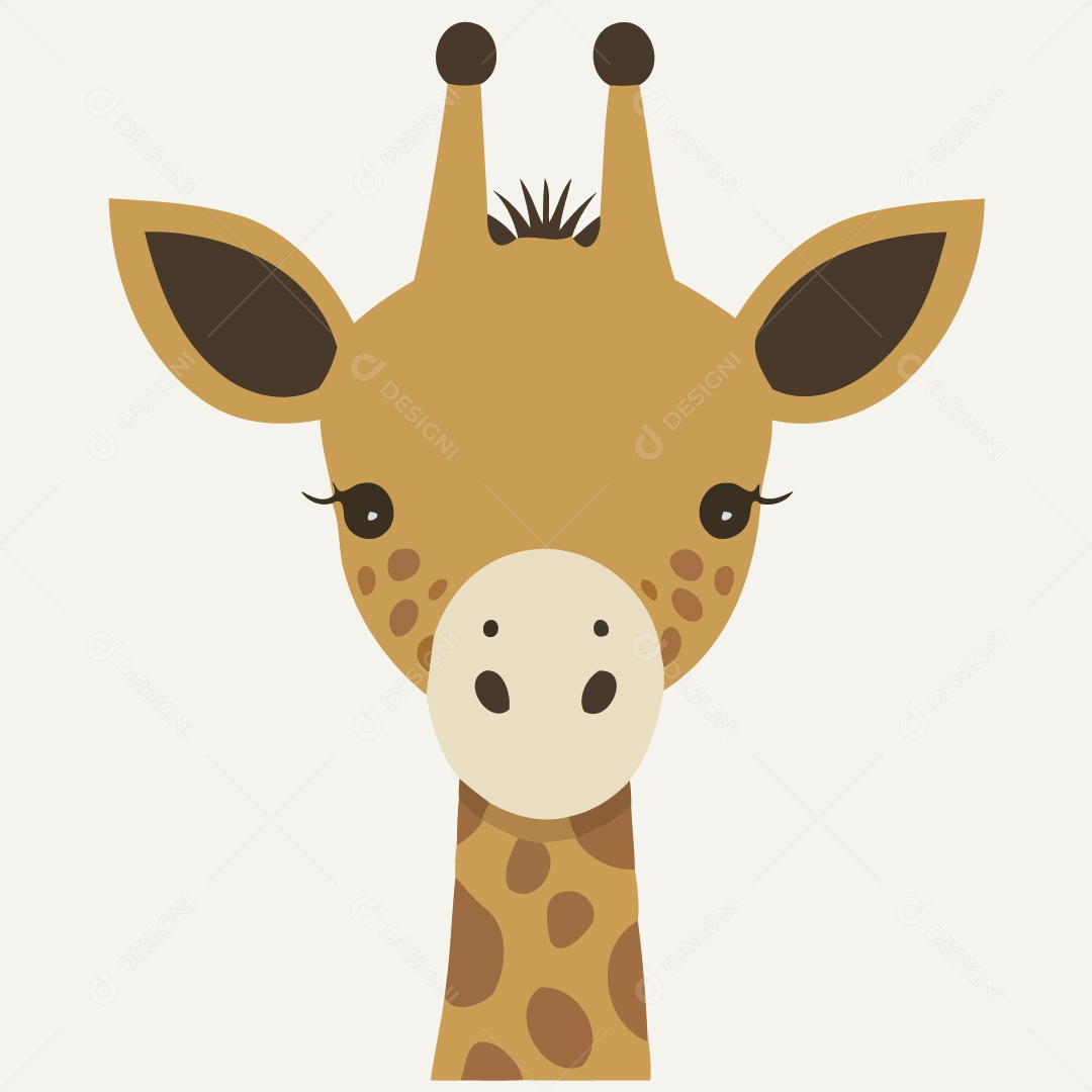 Girafa Ilustração Vetor EPS