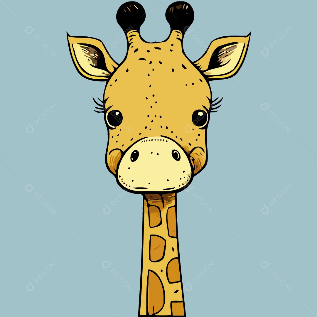 Girafa Ilustração Vetor EPS