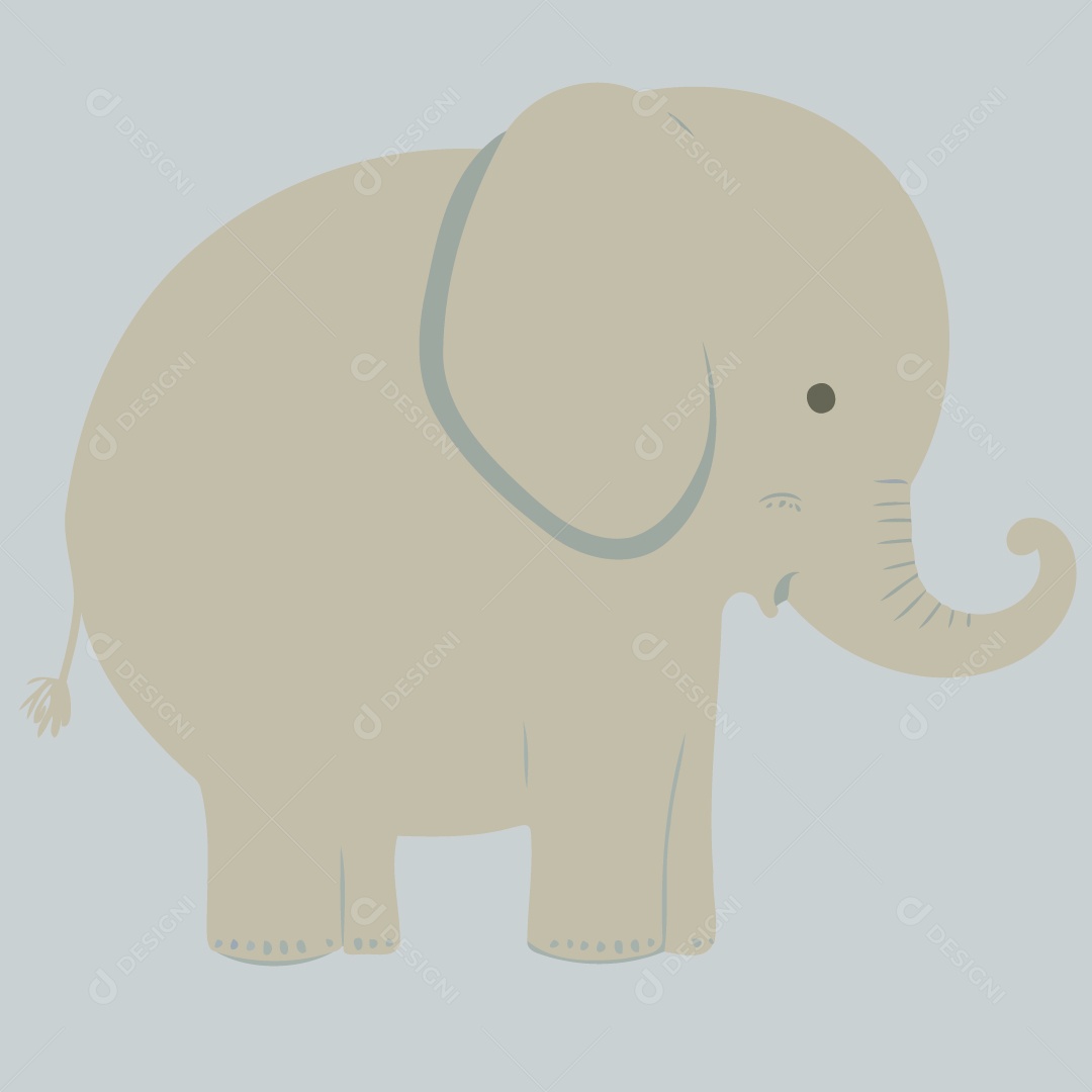 Elefante Ilustração Vetor EPS
