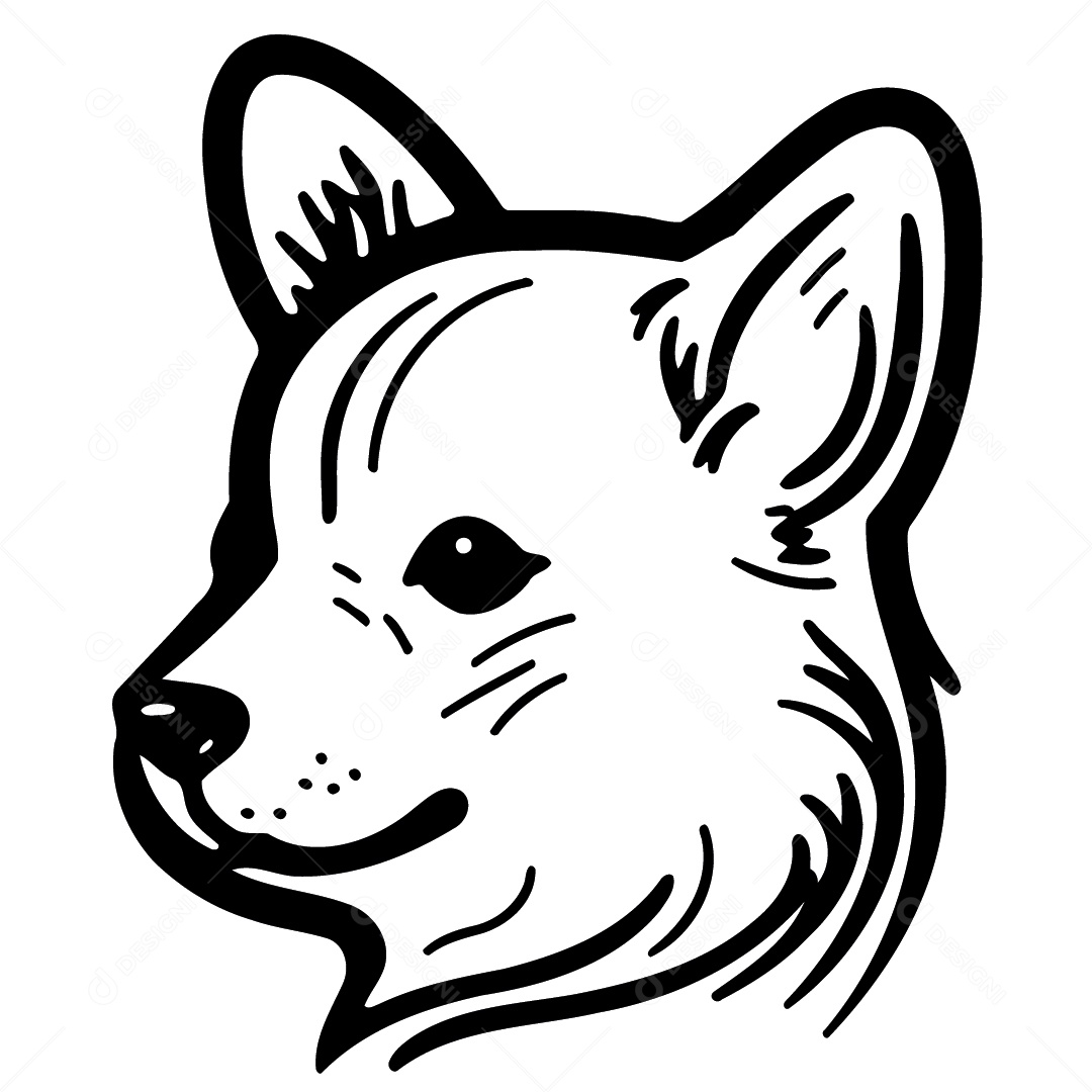 Cachorro Desenho Vetor EPS