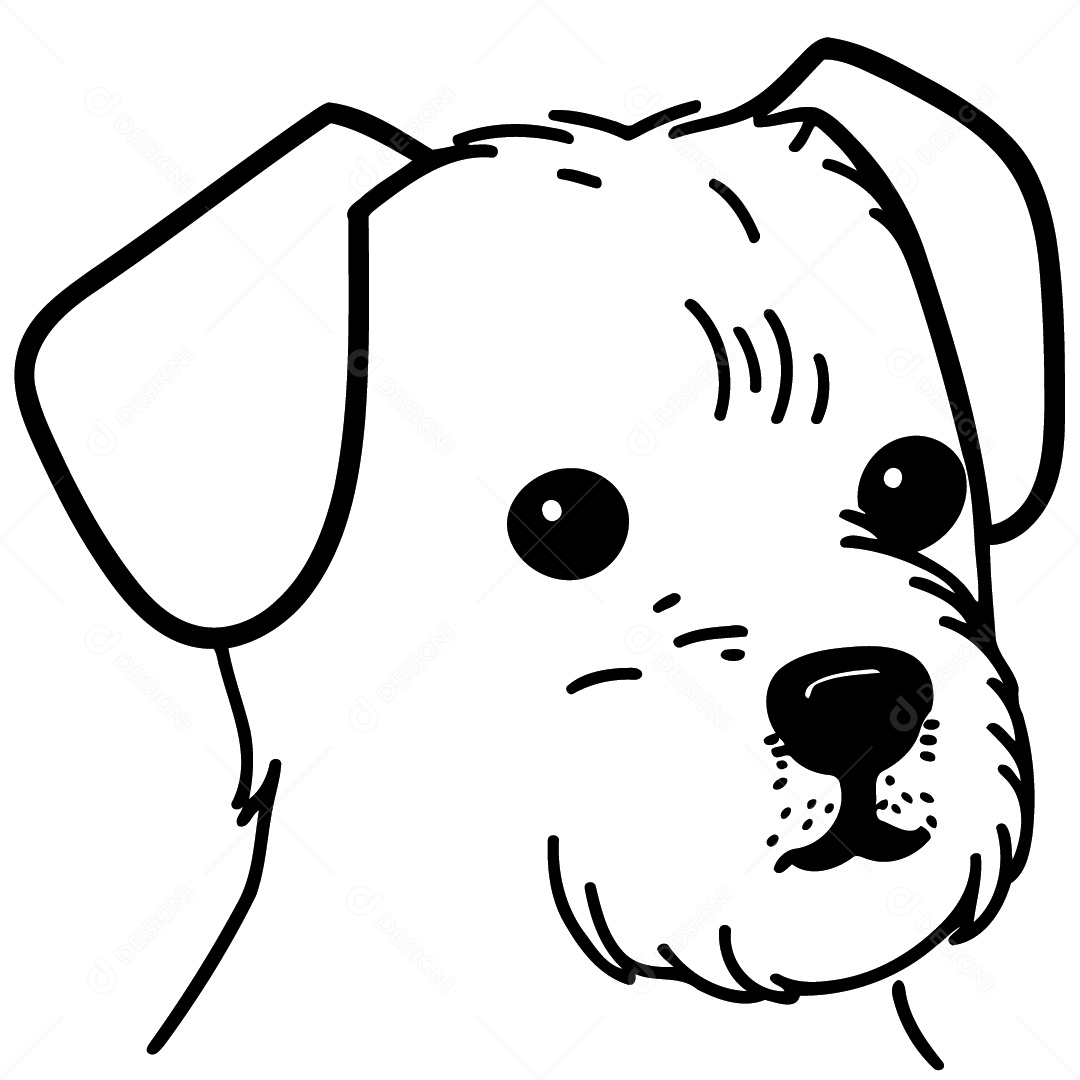 Cachorro Desenho Vetor EPS