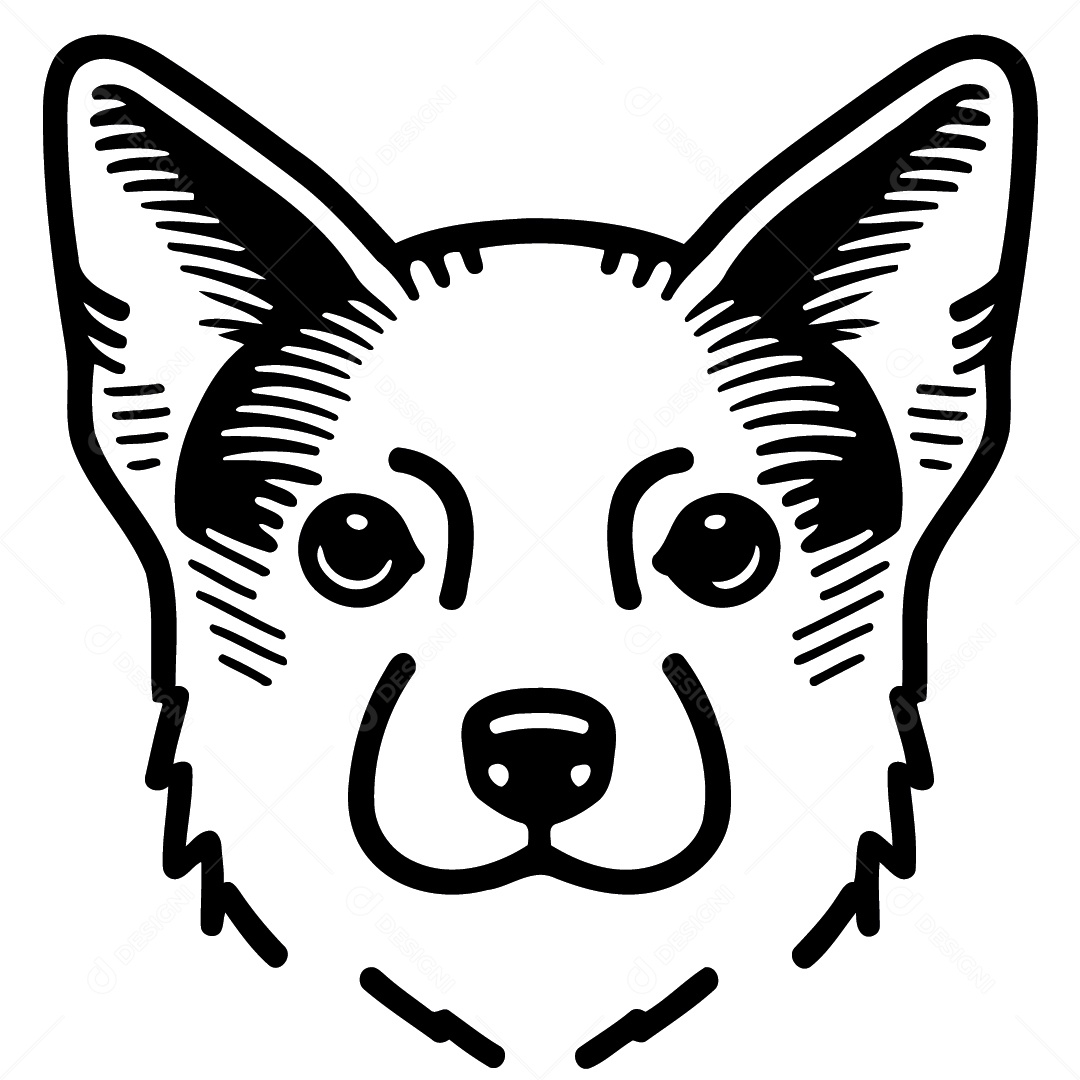 Cachorro Desenho Vetor EPS