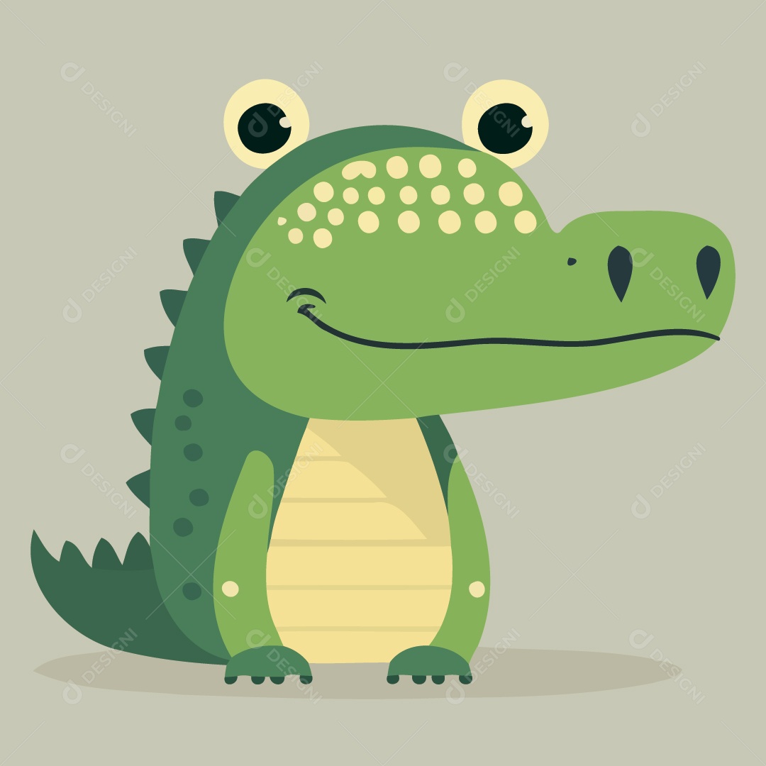 Jacaré Ilustração Vetor EPS