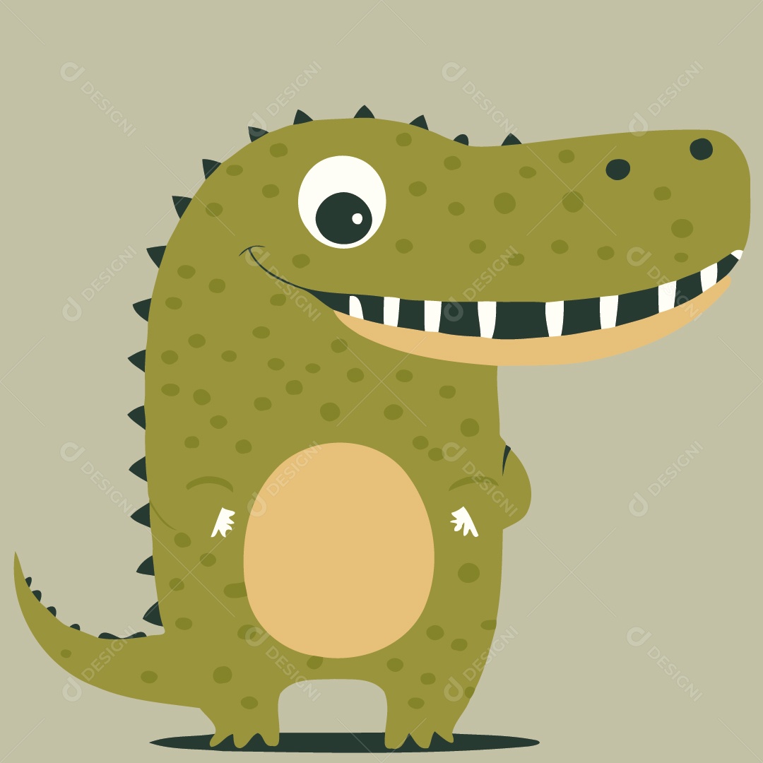 Jacaré Ilustração Vetor EPS